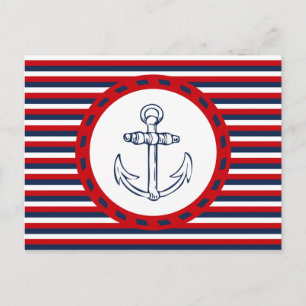 Nautical Design Postkarte