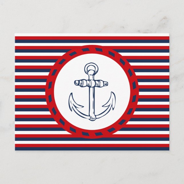 Nautical Design Postkarte (Vorderseite)