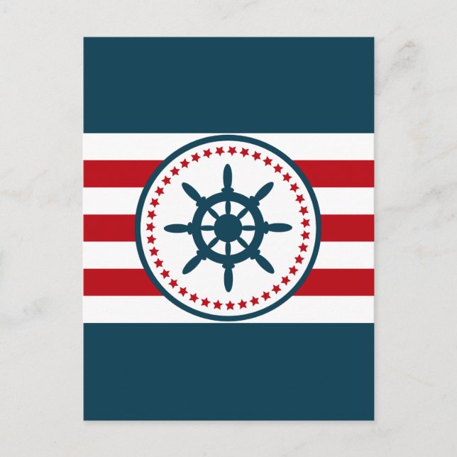 Nautical Design Postkarte (Vorderseite)