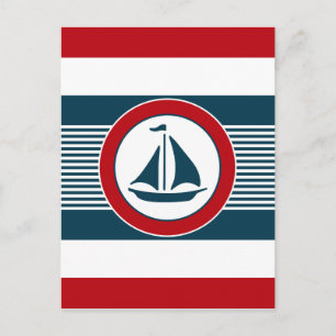 Nautical Design Postkarte