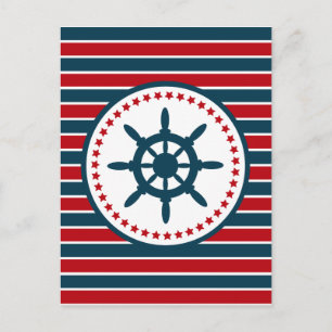 Nautical Design Postkarte