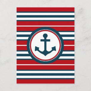 Nautical Design Postkarte