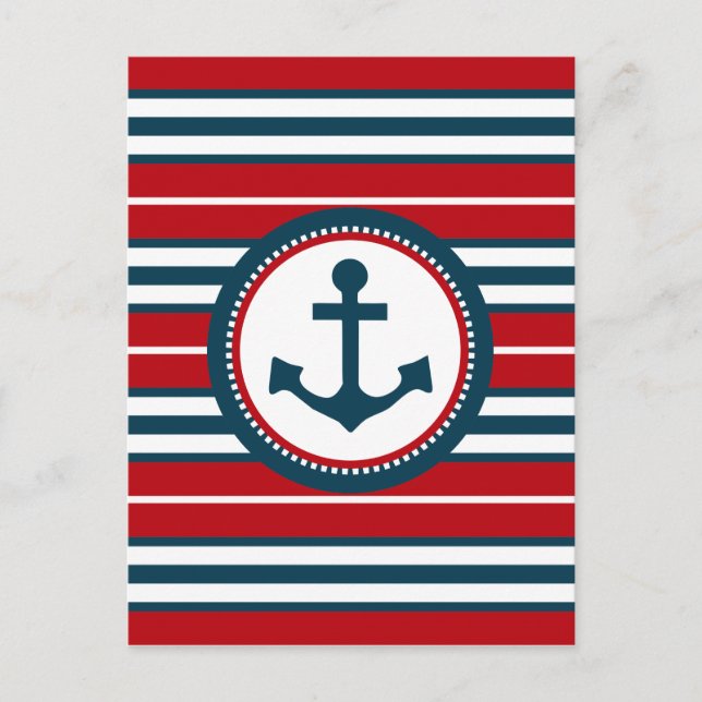 Nautical Design Postkarte (Vorderseite)