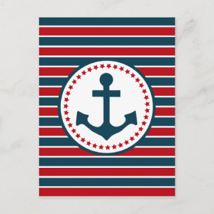 Nautical Design Postkarte