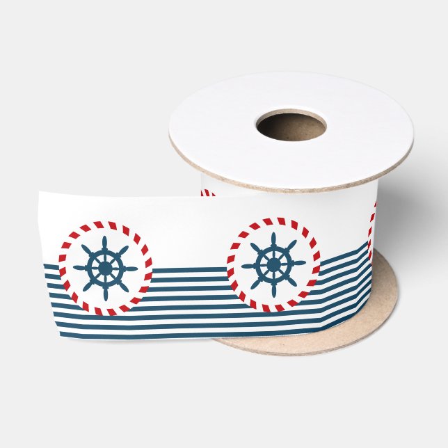 Nautical Design Satinband (Spule)