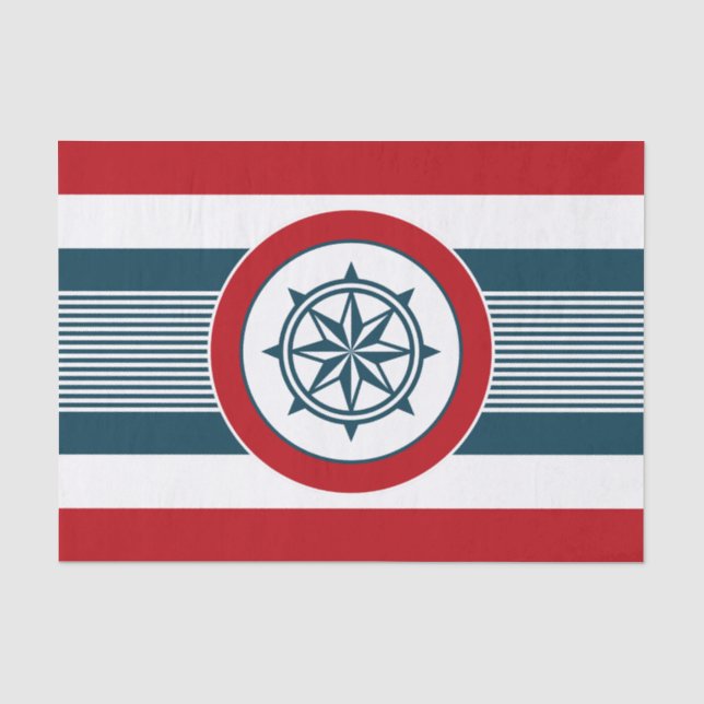 Nautical Design Seidenpapier (Vorderseite)