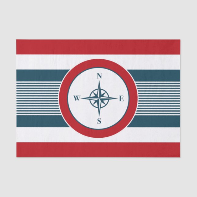 Nautical Design Seidenpapier (Vorderseite)