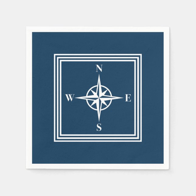 Nautical Design Serviette (Vorderseite)