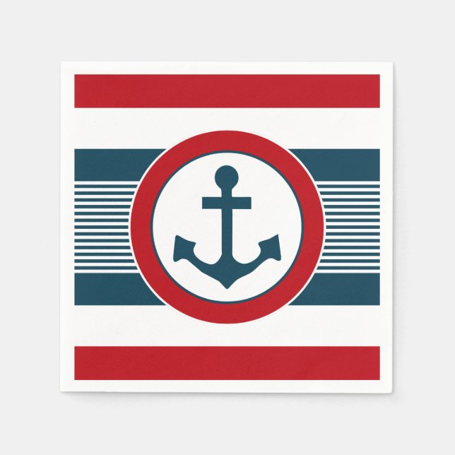 Nautical Design Serviette (Vorderseite)