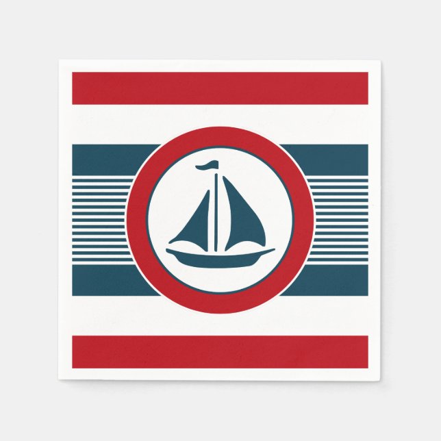 Nautical Design Serviette (Vorderseite)