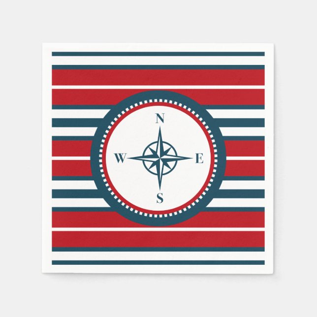 Nautical Design Serviette (Vorderseite)