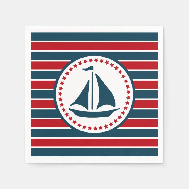 Nautical Design Serviette (Vorderseite)