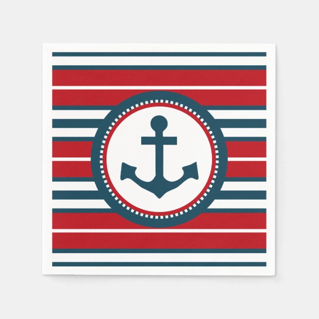 Nautical Design Serviette (Vorderseite)