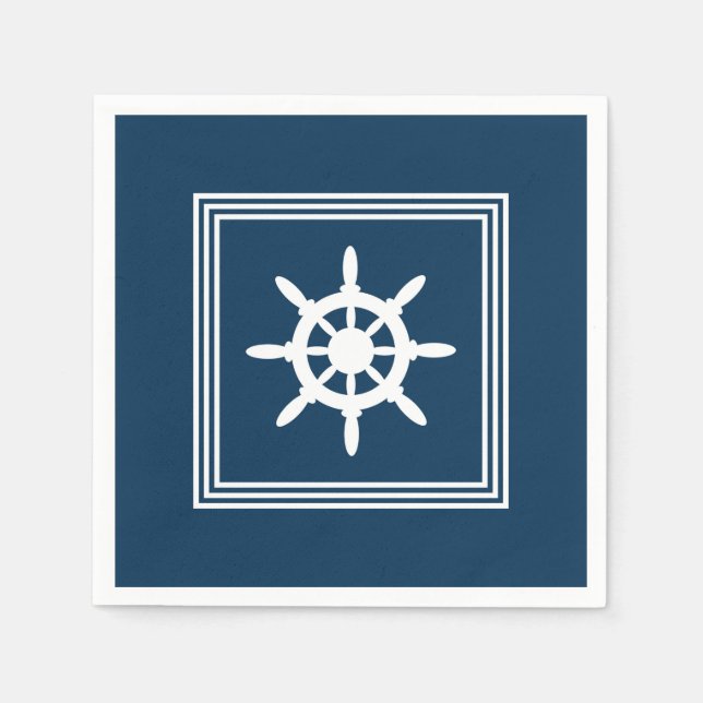 Nautical Design Serviette (Vorderseite)