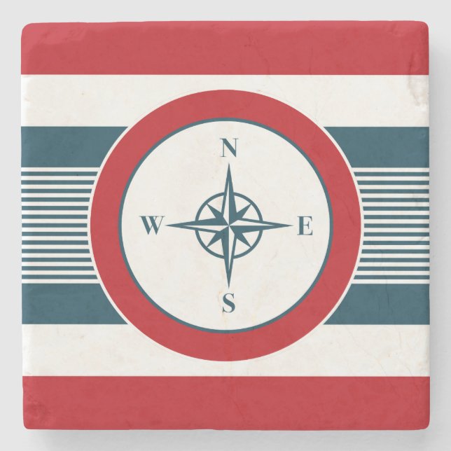 Nautical Design Steinuntersetzer (Vorderseite)