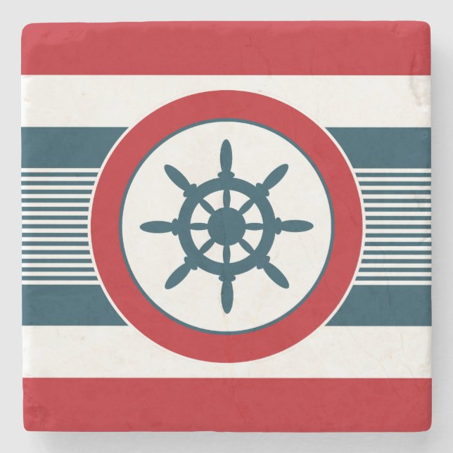Nautical Design Steinuntersetzer (Vorderseite)