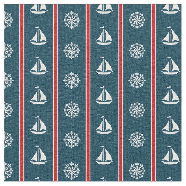 Nautical Design Stoff (Nahaufnahme)