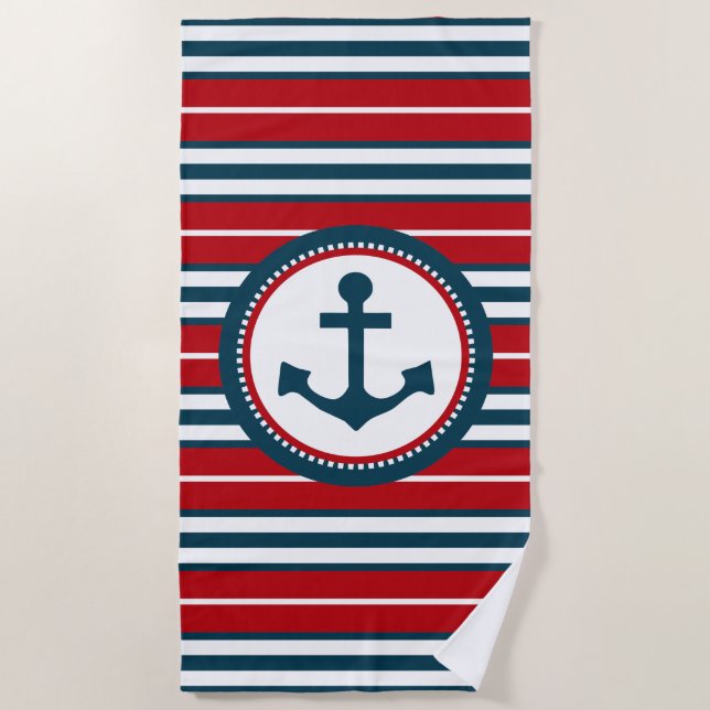 Nautical Design Strandtuch (Vorderseite)