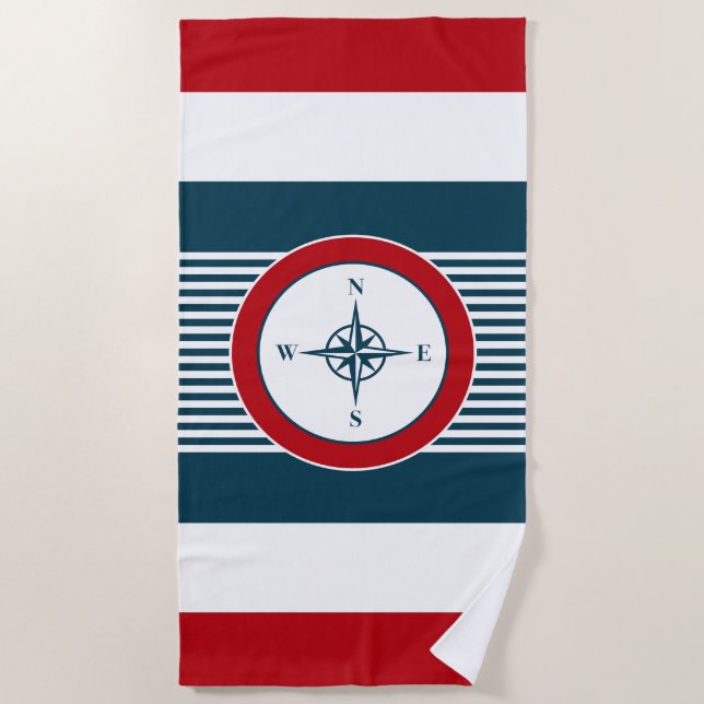 Nautical Design Strandtuch (Vorderseite)