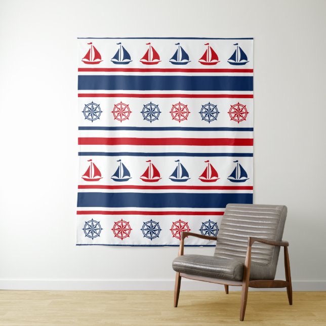Nautical Design Wandteppich (Beispiel)