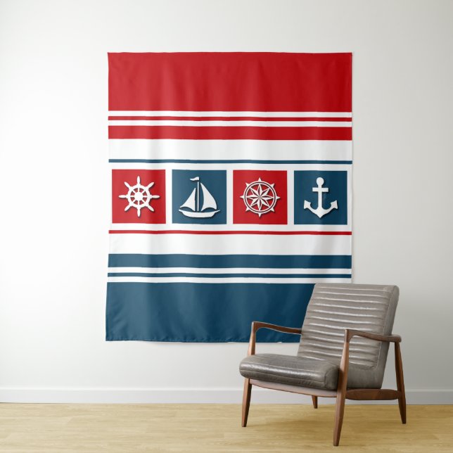 Nautical Design Wandteppich (Beispiel)