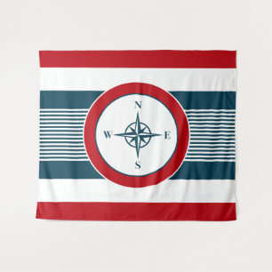 Nautical Design Wandteppich