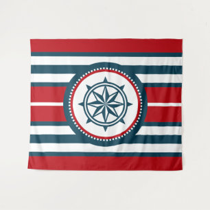 Nautical Design Wandteppich