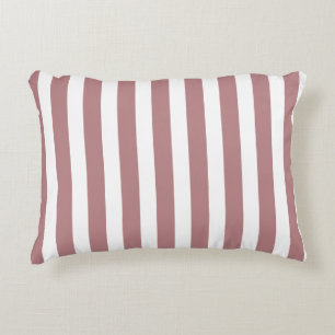 Nautical Dusty Pink & White Striping Dekokissen