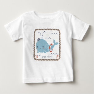 Nautical Friends - Whale Baby T-shirt