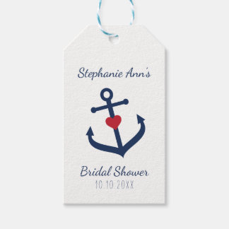 Nautical Gevor Tags - Navy Blue Anchor Tags Geschenkanhänger