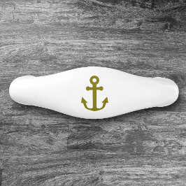Nautical Gold Anchor Keramik Schubladengriff