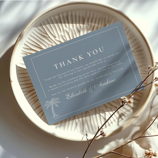 Nautical Hand Drawn Wedding Dankeskarte (Von Creator hochgeladen)