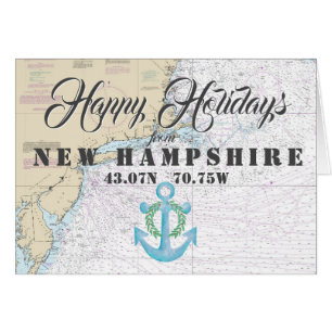Nautical Happy Holidays aus New Hampshire