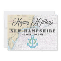 Nautical Happy Holidays aus New Hampshire