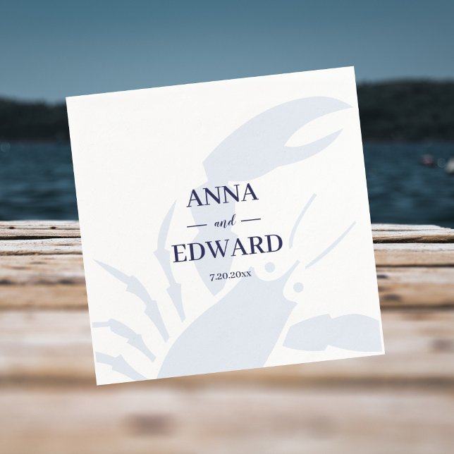 Nautical Hummer Wedding Paper Napkins Serviette (Von Creator hochgeladen)