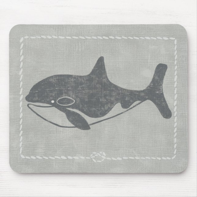 Nautical Killer Whale Mousepad (Vorne)