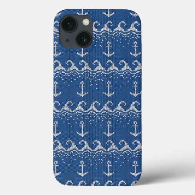 Nautical Knit Pattern Case-Mate iPhone Hülle (Rückseite)