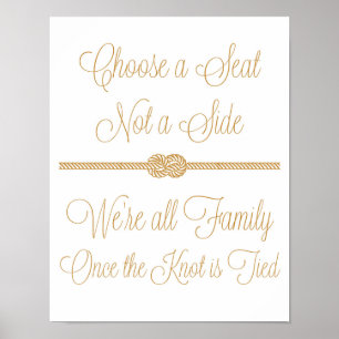 Nautical Knot wähle einen Platz, der nicht auf der Poster