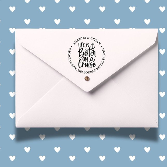 Nautical Life ist besser auf einem Kreuzfahrtthema Permastempel ( Personalize cards or gifts and make every moment feel like life at sea.)