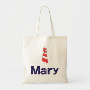 Nautical Lighthouse Monogram Tasche Mary