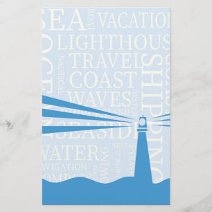 Nautical Lighthouse Poster Briefpapier