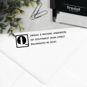 ⚓️ Nautical Lighthouse Rücksendeadresse Permastempel