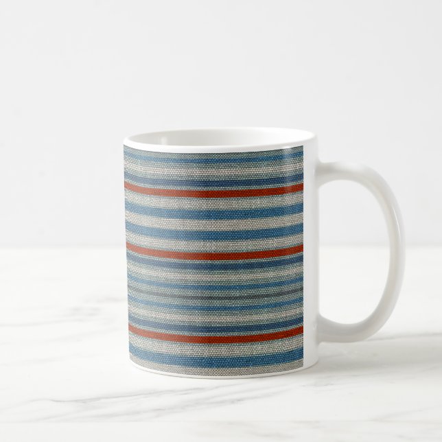 Nautical Linen Stripe Tasse (Rechts)