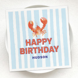 Nautical Lobster Kindergeburtstag Serviette