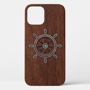Nautical Mahogany Anchor Steel Case-Mate iPhone Hülle