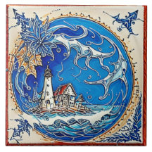 Nautical Marine Life Keramik Art Nr. 14
