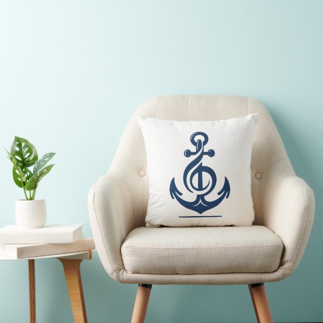 Nautical Melody Anchor Kissen (Stuhl )