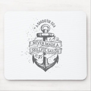 Nautical motivierend Sailer Zitat Mousepad