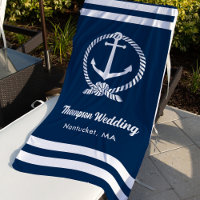 Nautical Navy Blue Anchor Custom Wedding