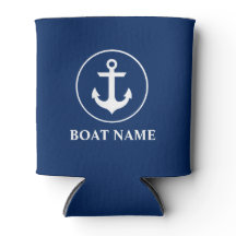 Nautical Navy Blue Anker Ihr Name für das Schiff